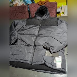 Axcent Men's Charcoal Black Puffer Jacket Size XL NWT